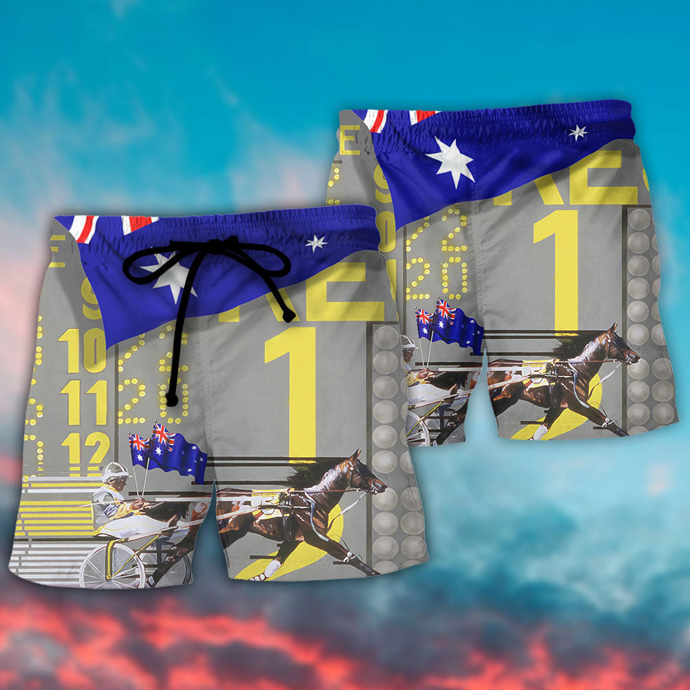 Harness Racing Road Horse Australia Vibe - Beach Short Reefox - Owls Matrix LTD