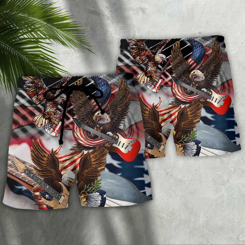 Guitar Independence Day Eagle - Beach Short Reefox - Owls Matrix LTD
