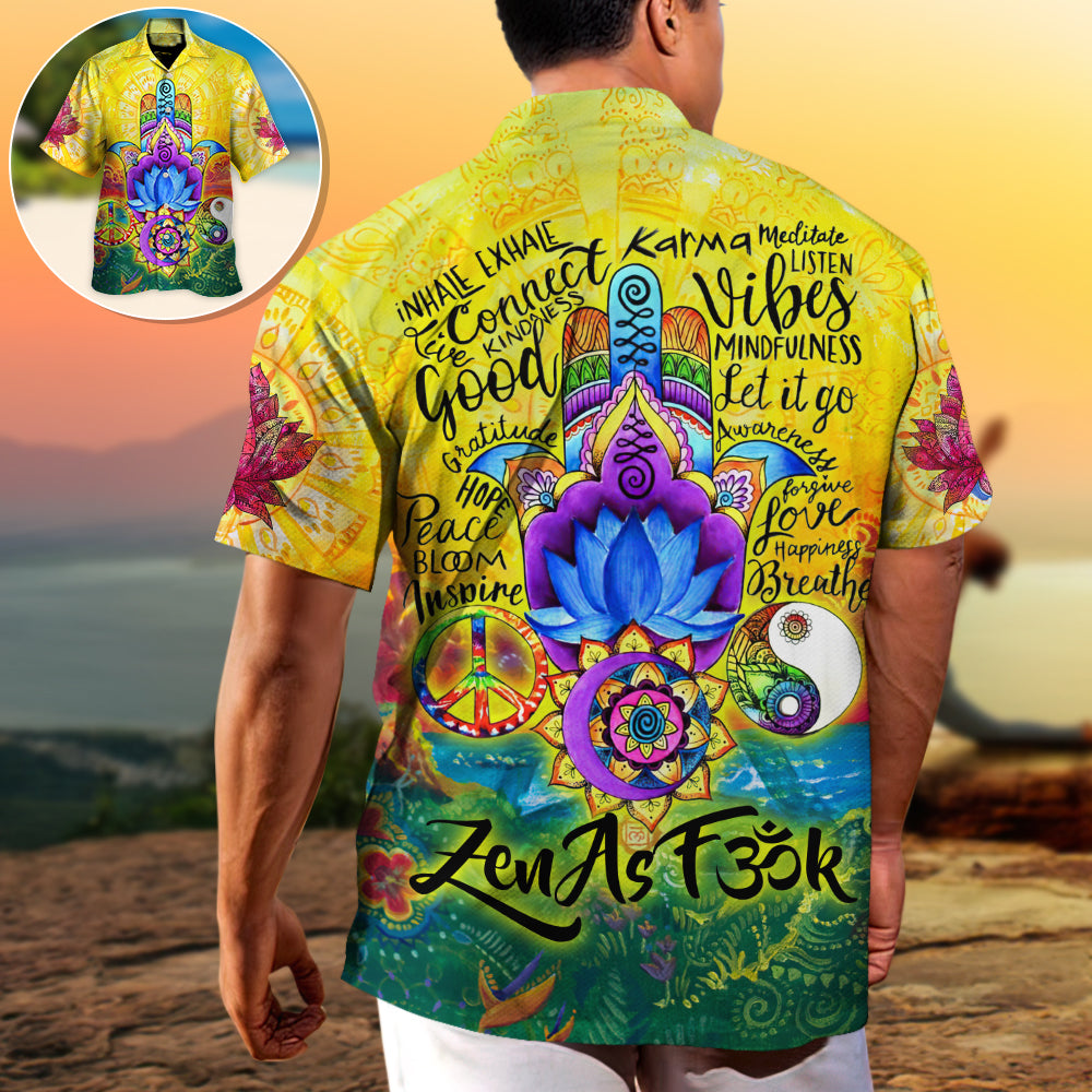 Yoga World Connect, Kindness, Gratitude, Hope, Peace, Inspire, Meditate, Let It Go - Hawaiian Shirt