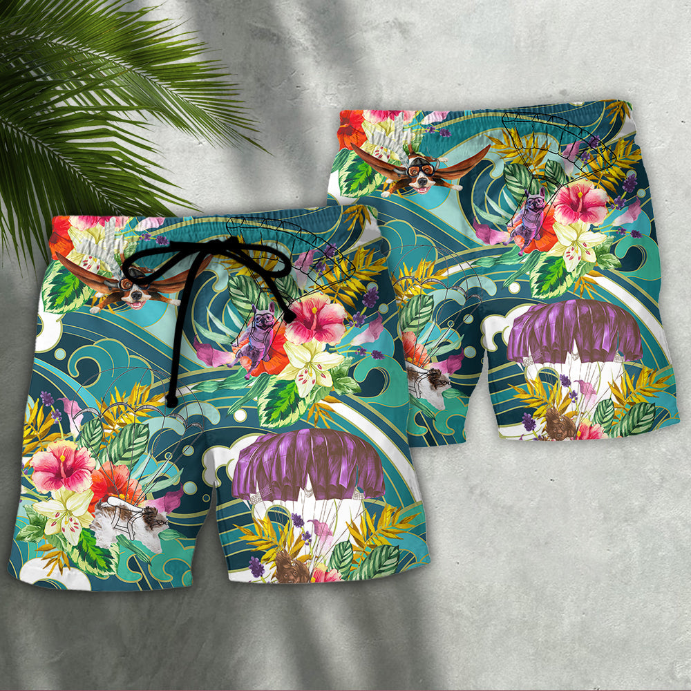 Parasailing Dog Let's Do Parasailing - Beach Short Reefox