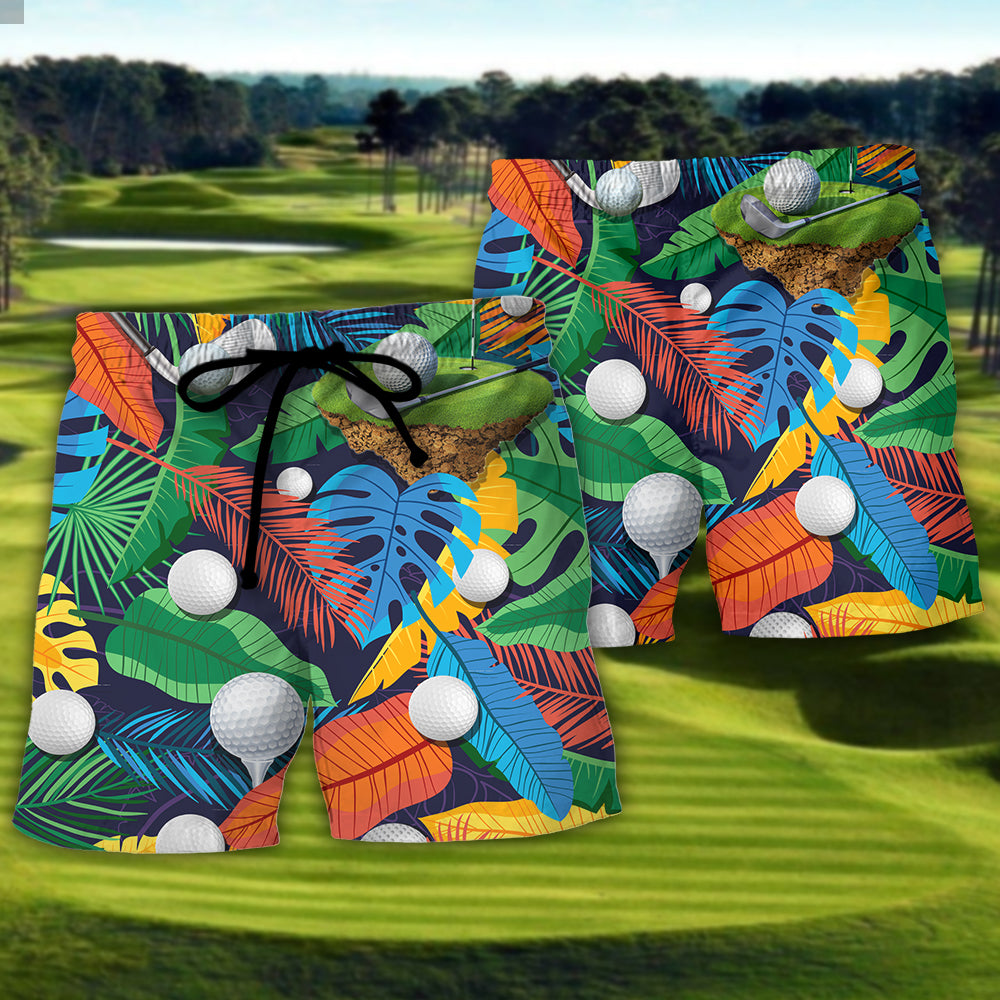 Golf Funny It Takes A Lot Of Balls To Golf The Way I Do Tropical Golf Lover - Beach Short