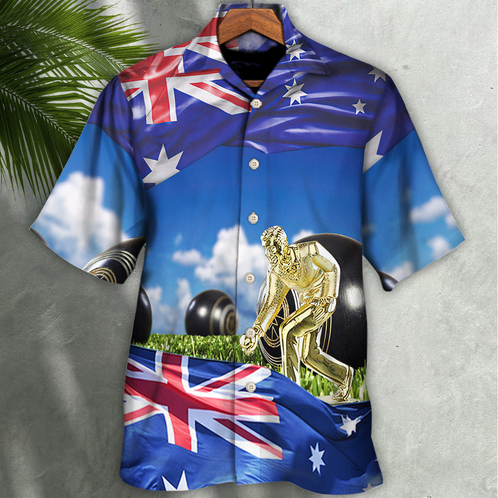 Lawn Bowling The Flag Fly With Wind - Hawaiian Shirt - Reefox