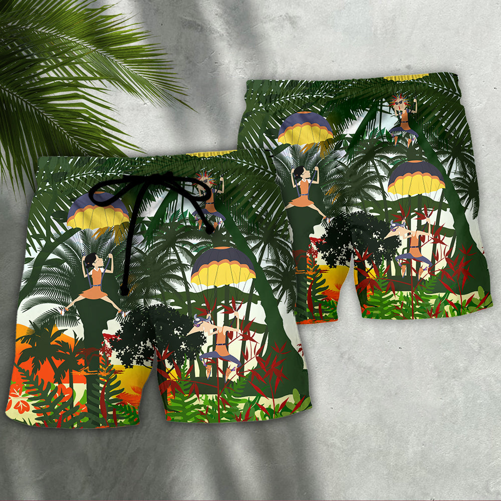 Parasailing Oh Chute I Fly With Wind - Beach Short Reefox