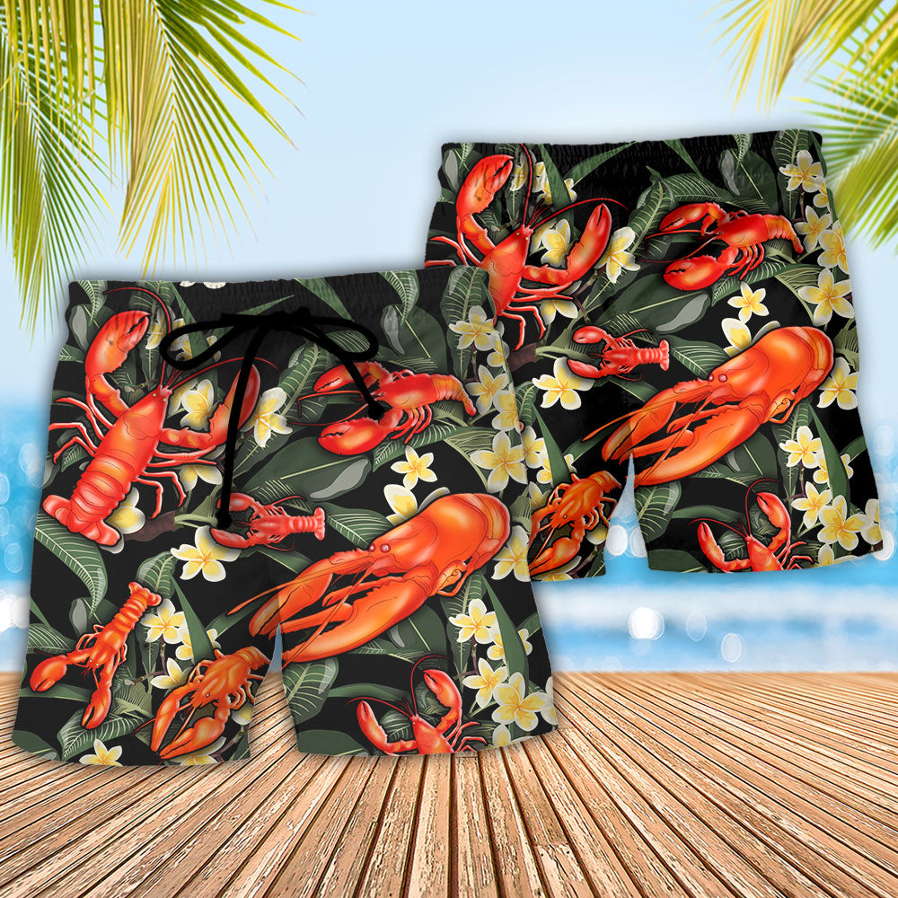 Lobster Funny Advice From A Lobster Tropical Vibe Amazing Style - Beach Short Reefox