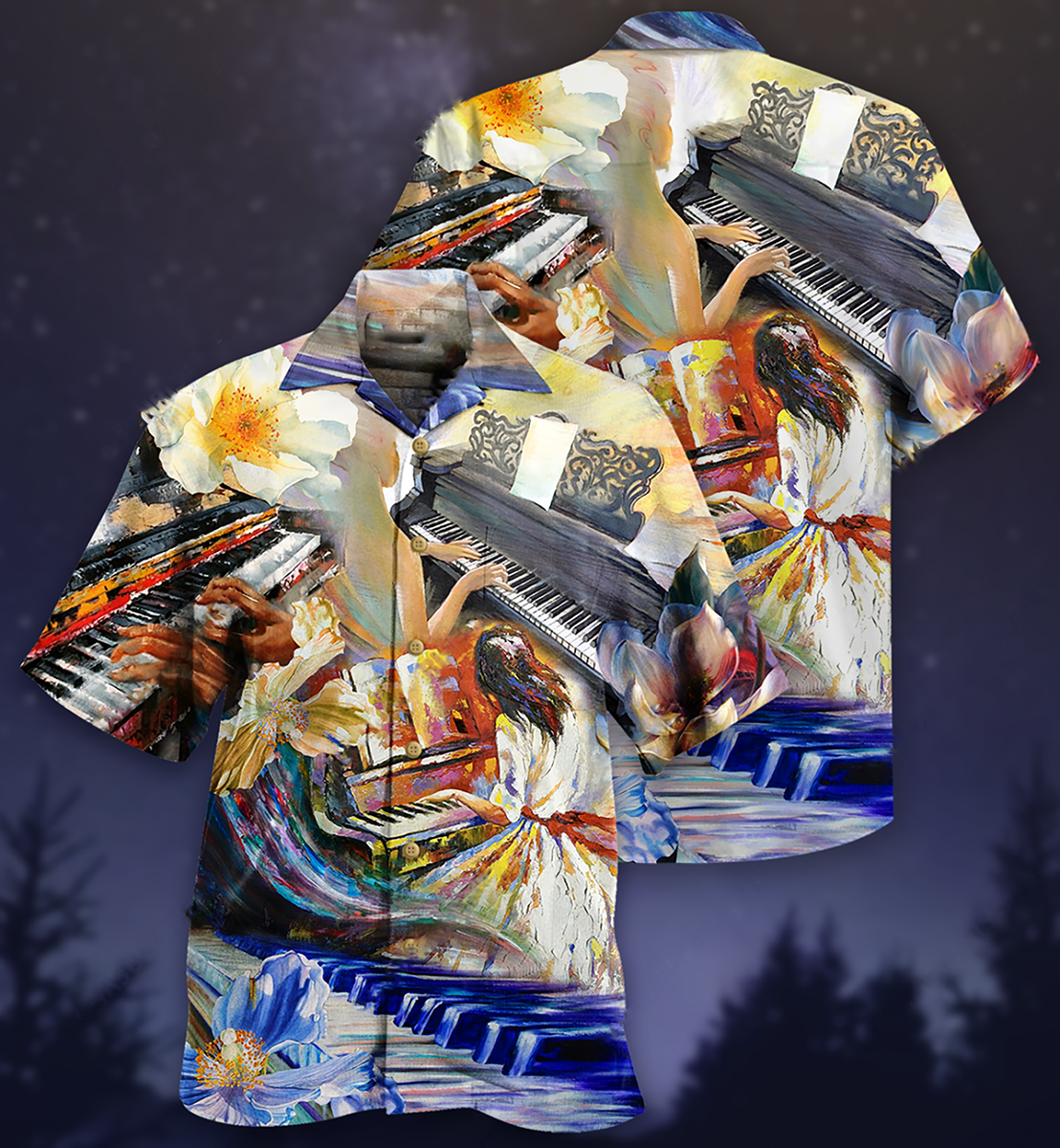 Piano Music Love Piano Forever - Hawaiian Shirt - Reefox