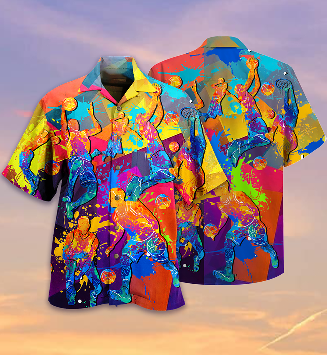 Basketball Love Color - Hawaiian Shirt - Reefox
