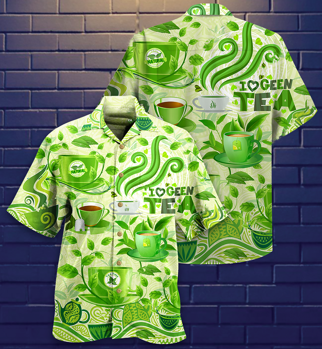 Tea Love Green Tea - Hawaiian Shirt - Reefox