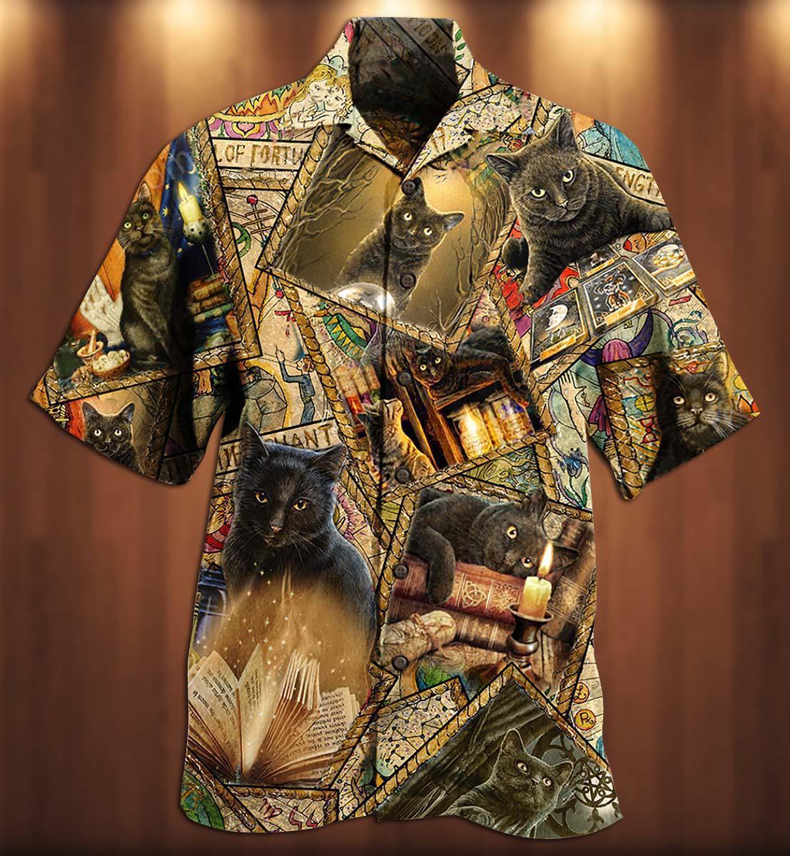 Book Cats Love Books Magic - Hawaiian Shirt - Reefox