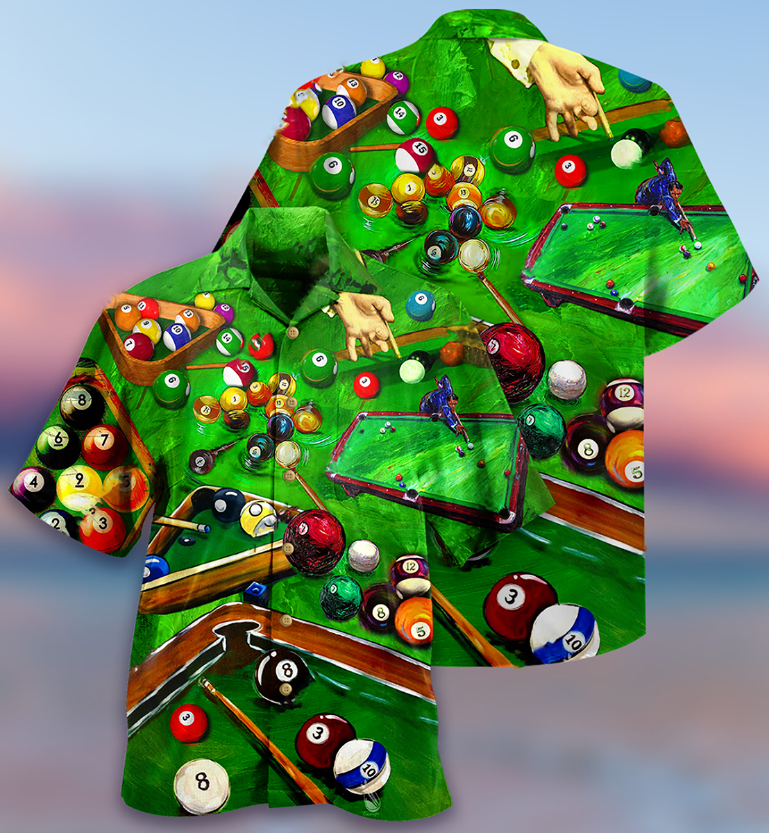 Billiard Enthuse Green Style - Hawaiian Shirt - Reefox