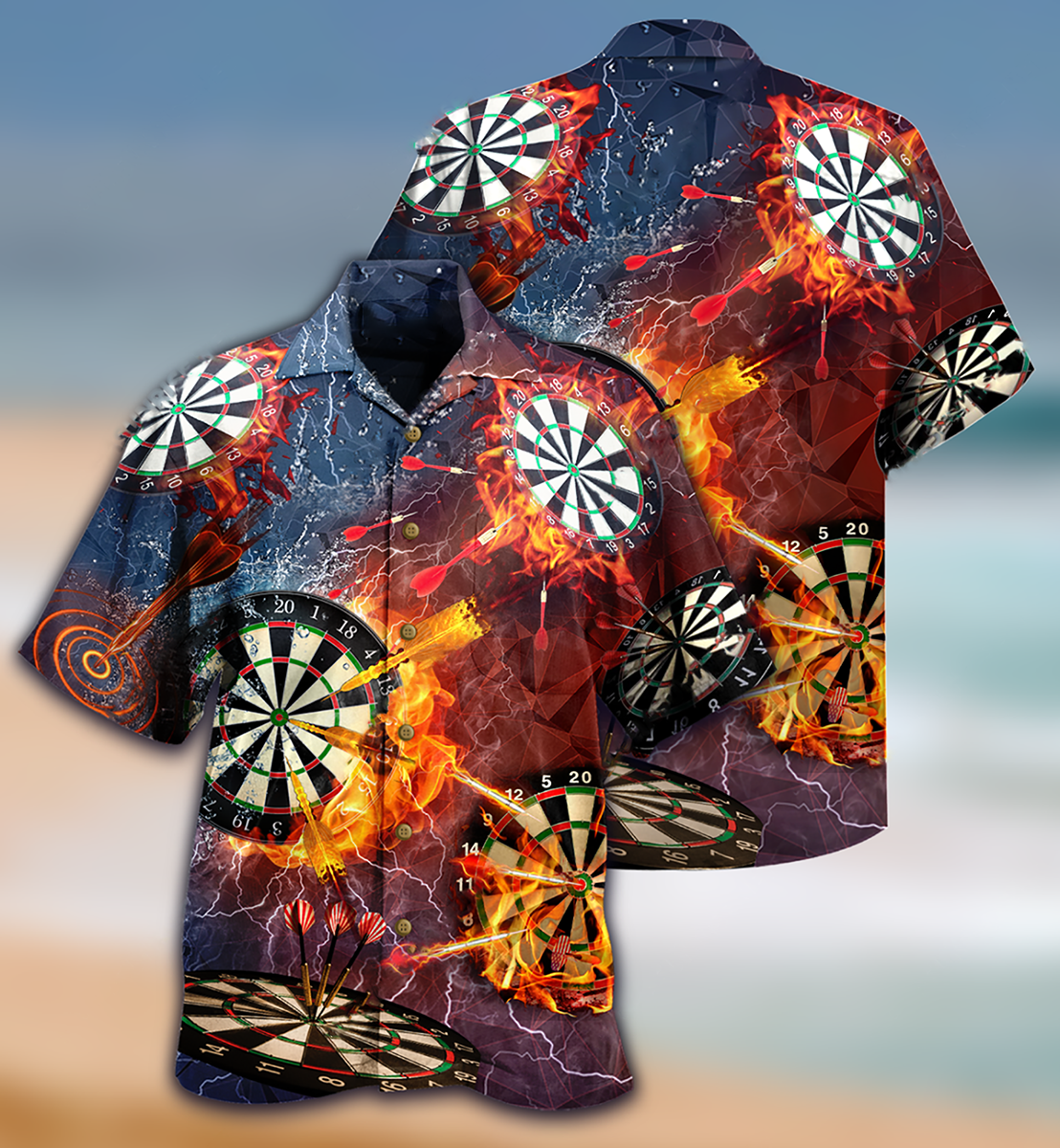 Darts Love It Fire - Hawaiian Shirt - Reefox