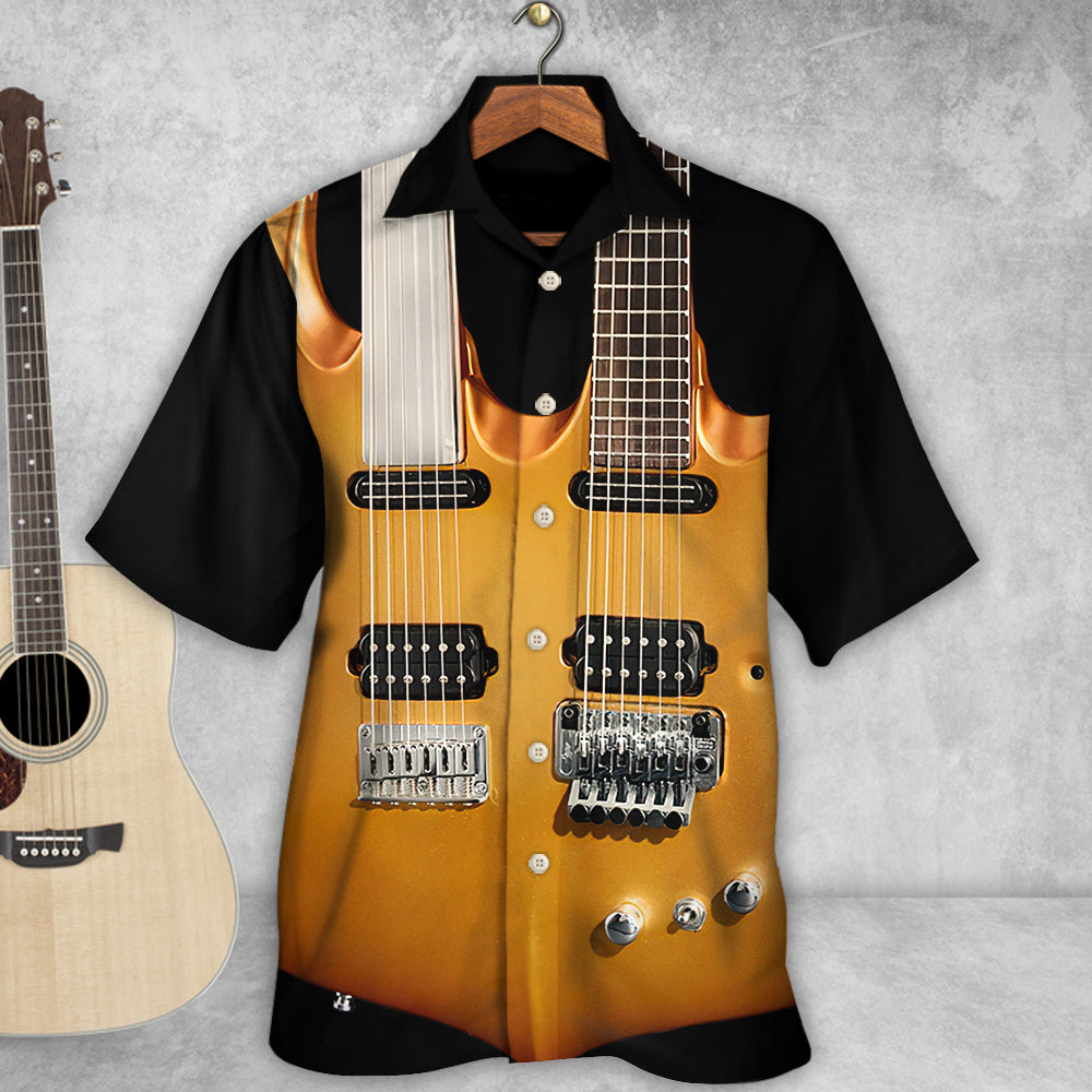 Guitar Electric Guitar Double - Hawaiian Shirt - Reefox