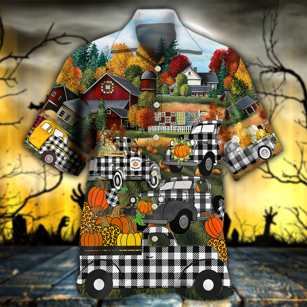 Halloween Grandma's Little Pumpkins - Hawaiian Shirt - Reefox