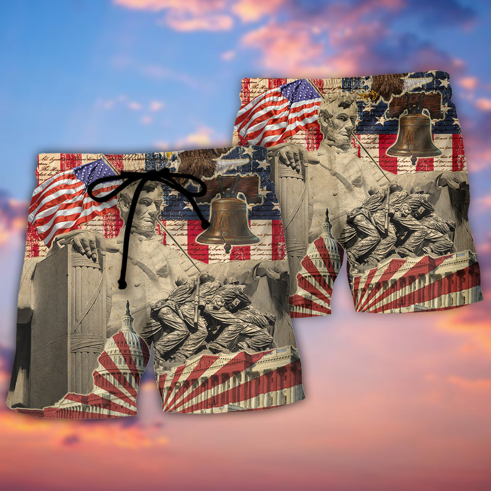 Veteran Without Heroes, We Are All Plain People - Beach Short Reefox - Owls Matrix LTD