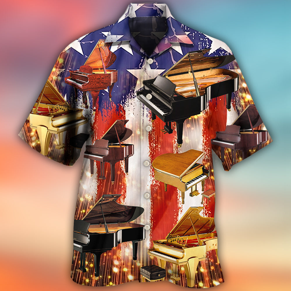Piano Independence Day - Hawaiian Shirt - Reefox