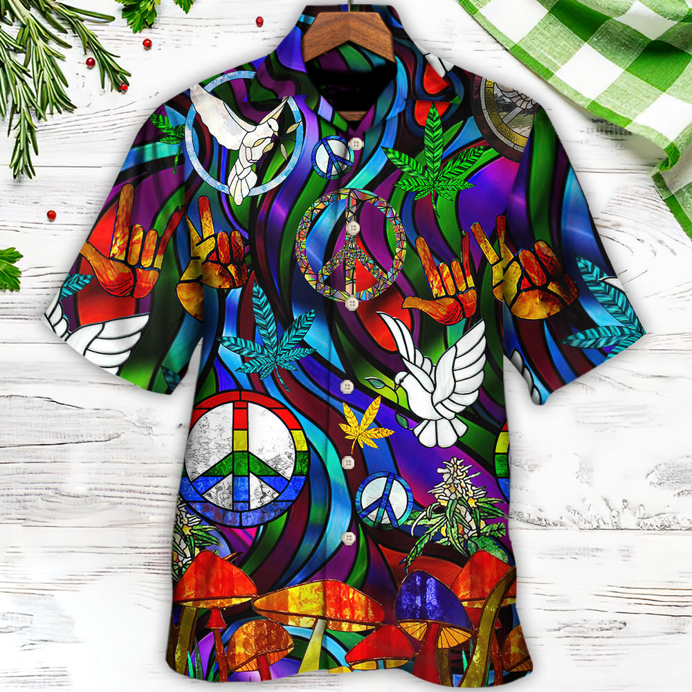 Hippie Is Peace Love Bird Life Style - Hawaiian Shirt