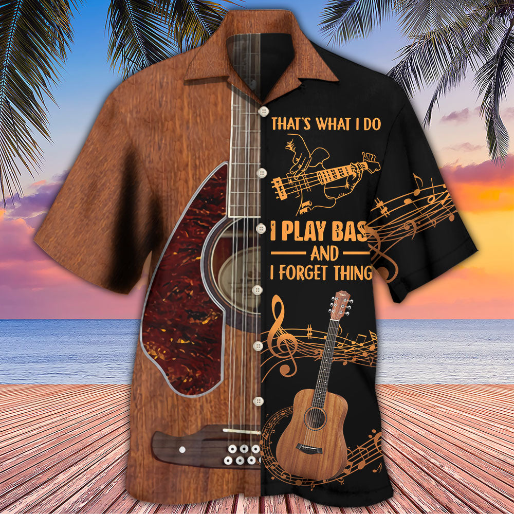 Guitar That's What I Do I Play Bass - Hawaiian Shirt - Reefox