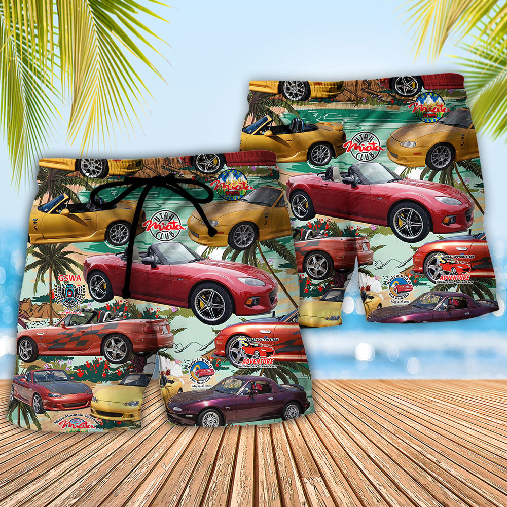 Car Summer Tropical Island - Beach Short Reefox - Owls Matrix LTD