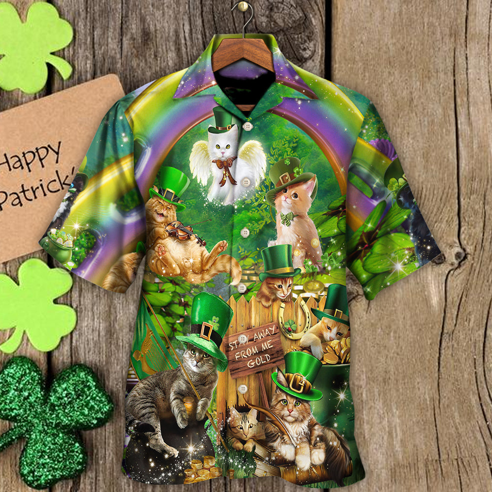 Irish Cat Happy St Patrick's Day - Hawaiian Shirt - Reefox