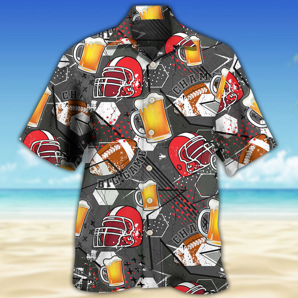 Beer I Like Beer And Rugby And Maybe 3 People - Hawaiian Shirt - Reefox