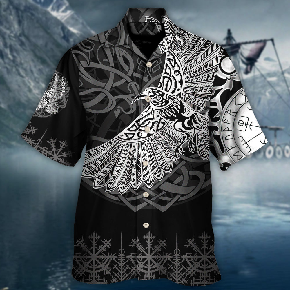Viking Raven Valhalla Norse - Hawaiian Shirt - Reefox