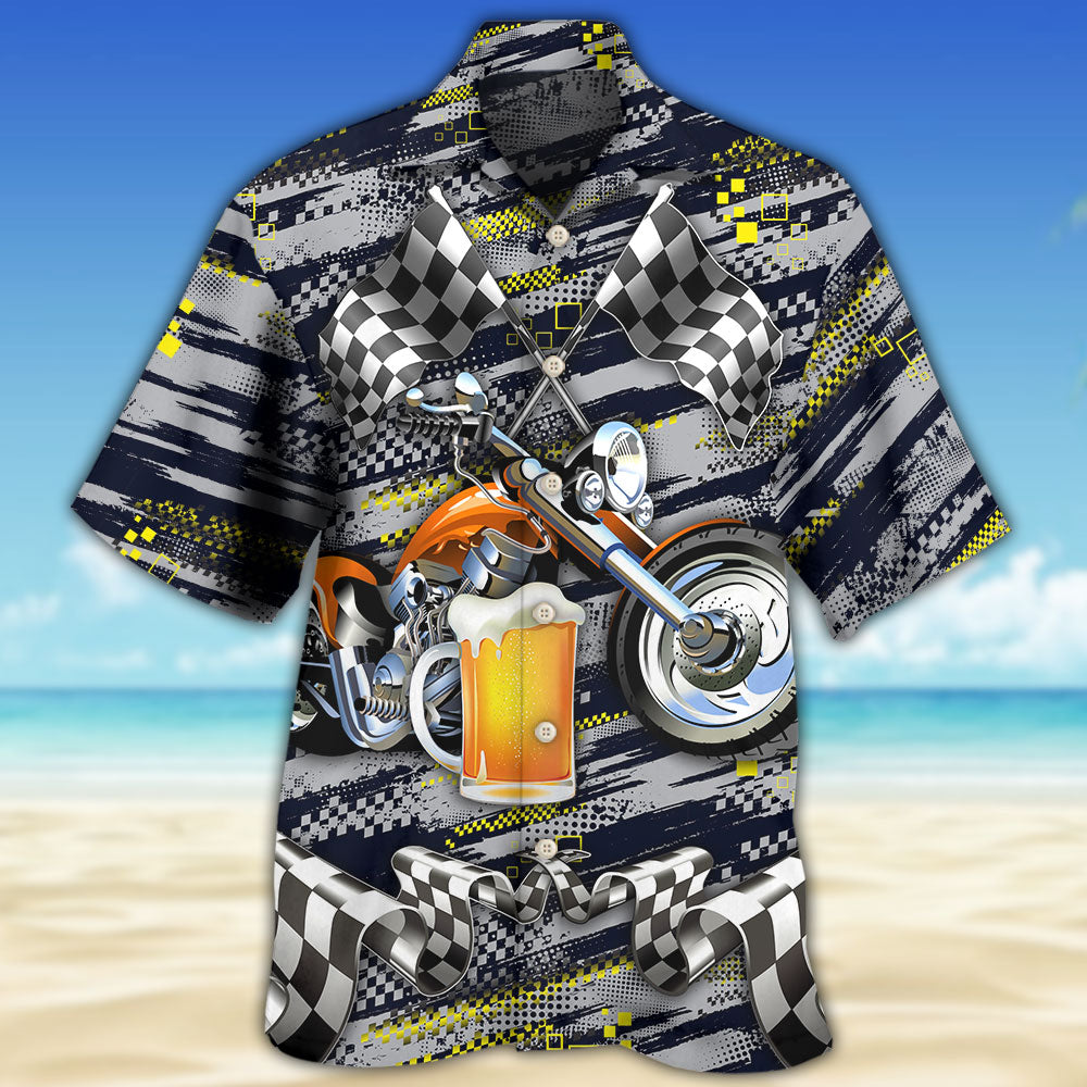 Beer I Like Beer And Motocycles And Maybe 3 People - Hawaiian Shirt - Reefox