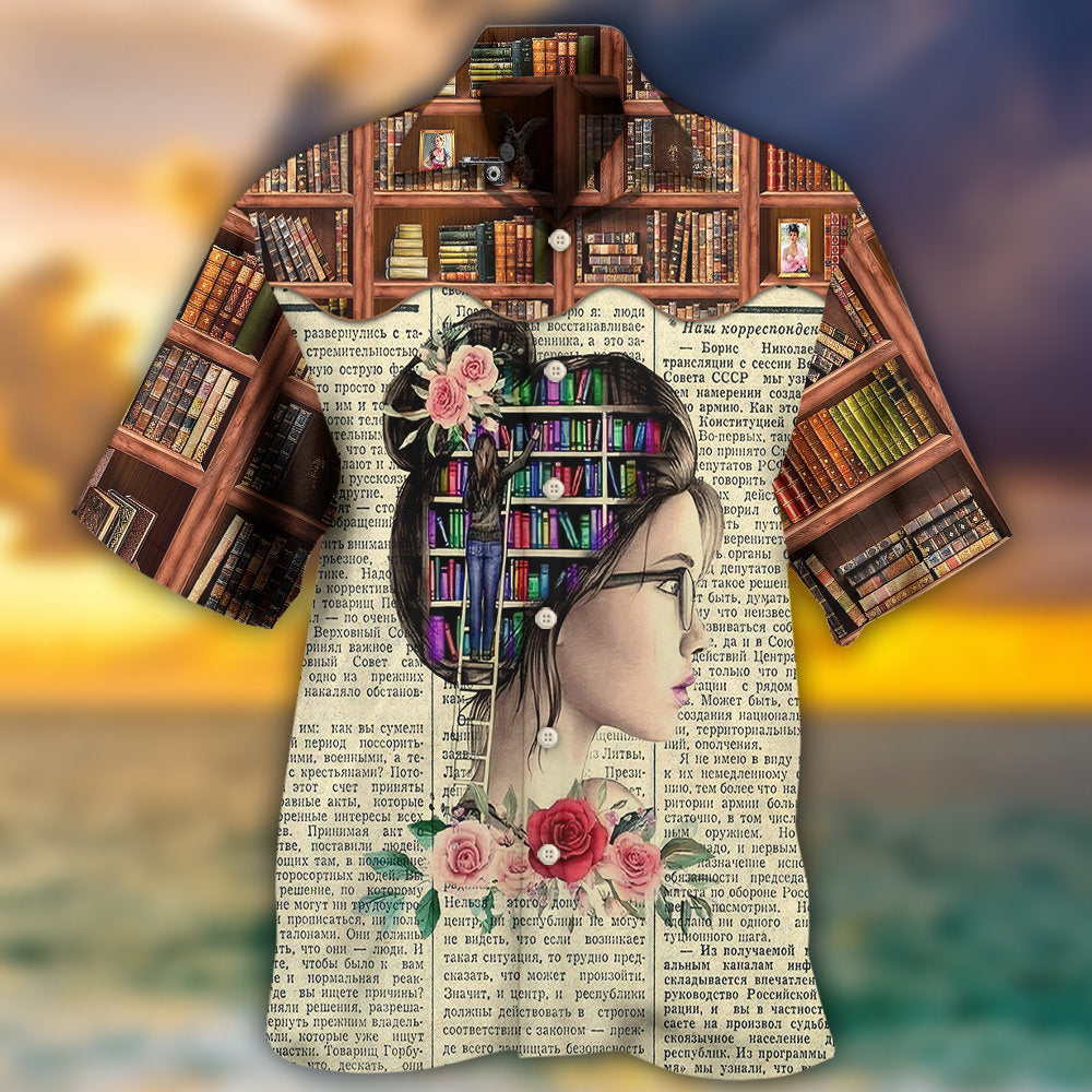 Book Lover And Into The Book Store I Go - Hawaiian Shirt - Reefox