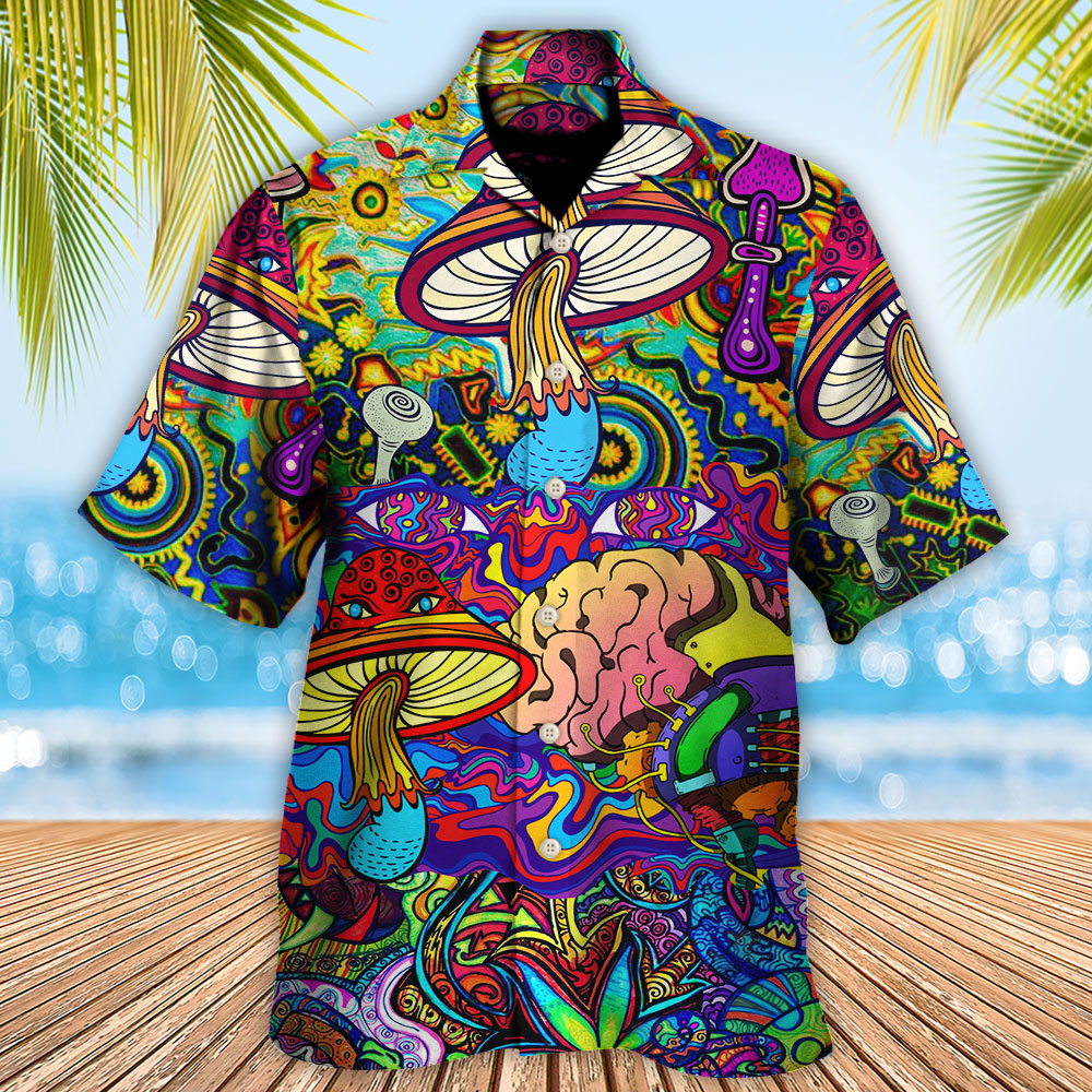 Hippie Mushroom Colorful Lover - Hawaiian Shirt - Reefox