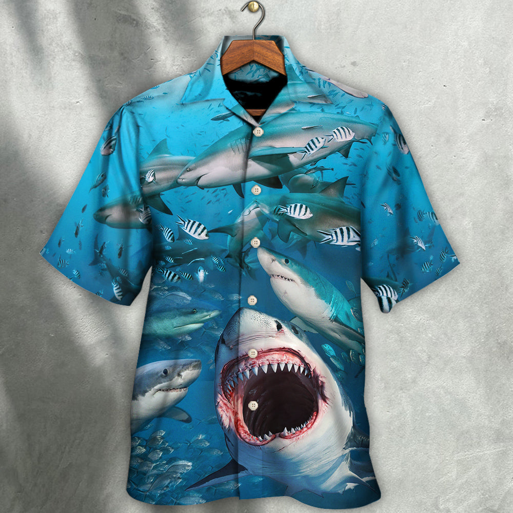Shark That Hunt in Packs - Hawaiian Shirt - Reefox