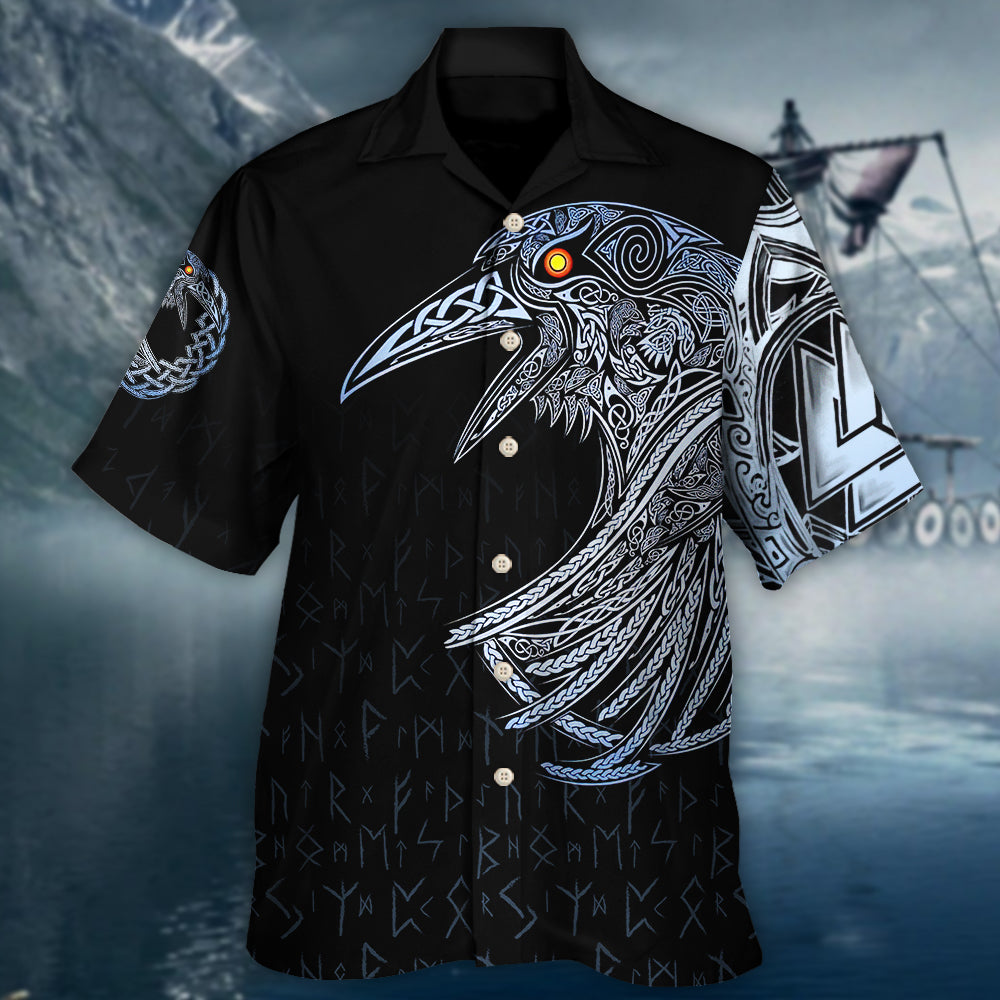 Viking Huginn And Muninn Birds Norse - Hawaiian Shirt - Reefox