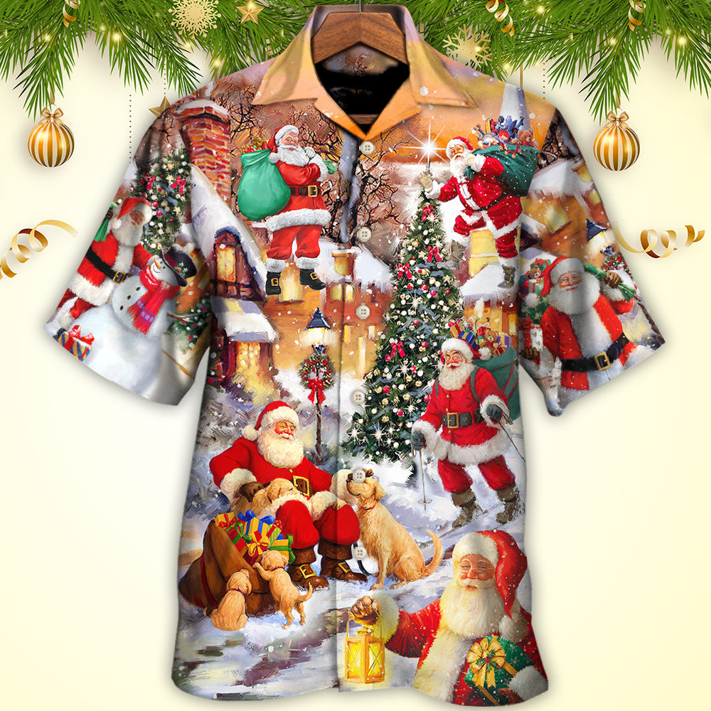 Christmas Santa Claus Story In The Town Gift For Xmas - Hawaiian Shirt - Reefox
