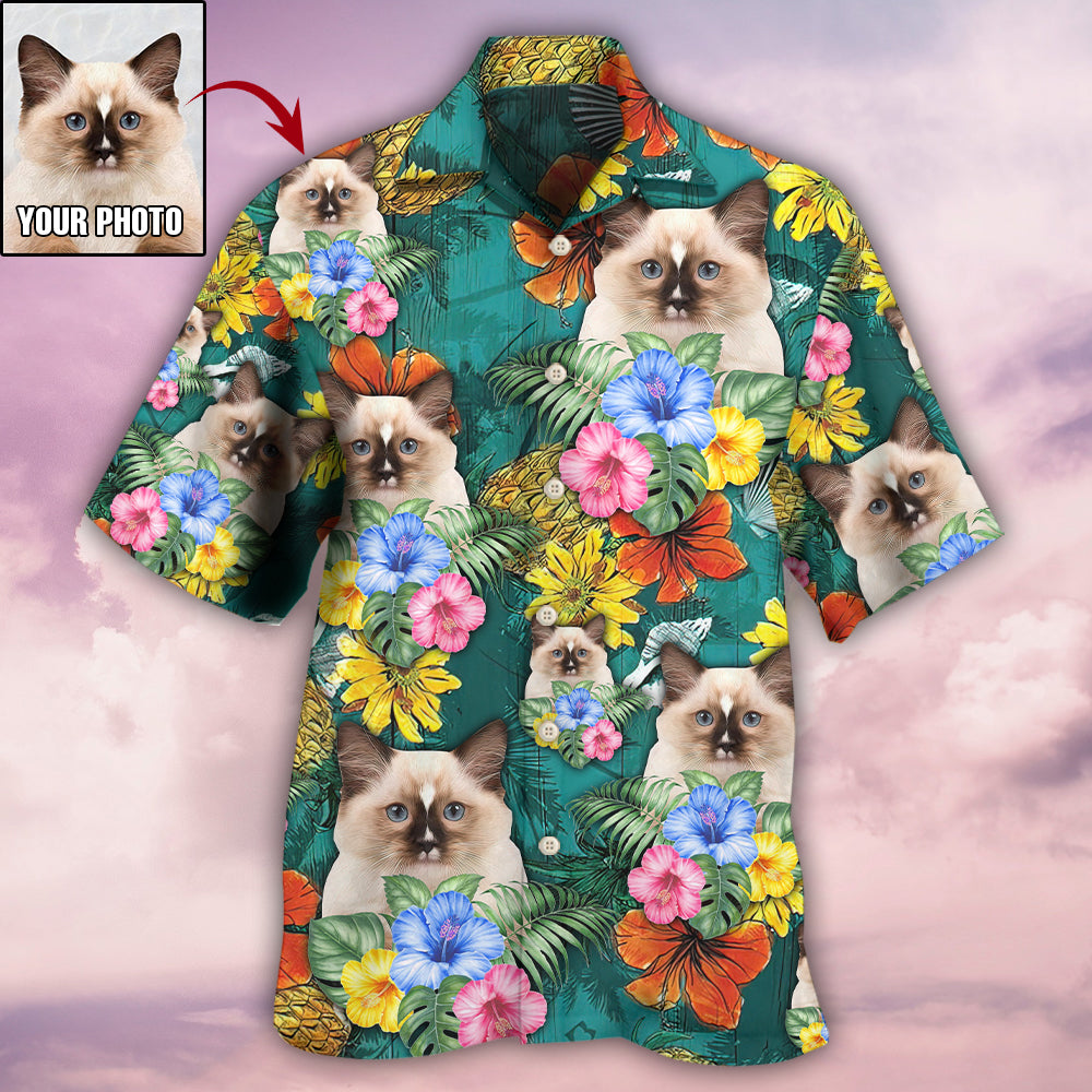 Cat Tropical Various Style Custom Photo - Hawaiian Shirt - Reefox