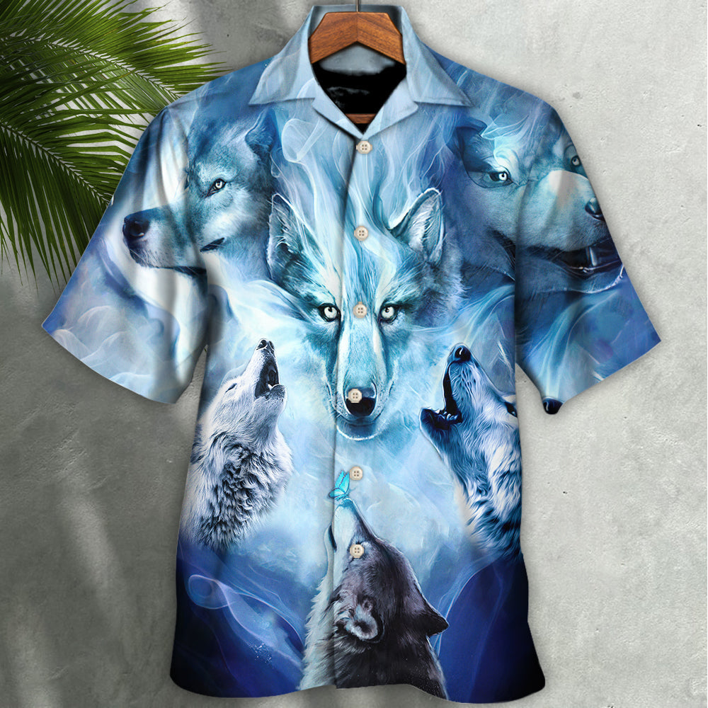 Wolf Fear Makes The Wolf Bigger Than It Is - Hawaiian Shirt - Reefox