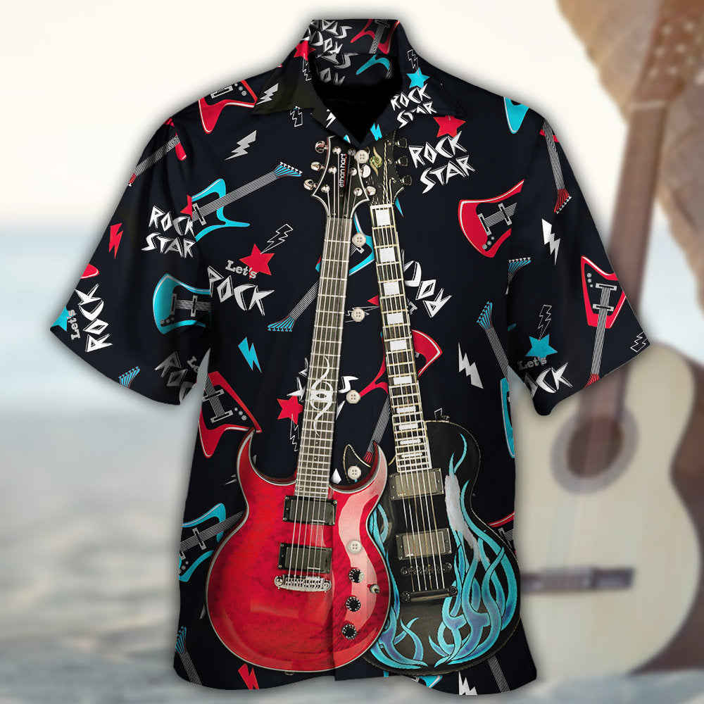 Guitar All I Need Is Playing Music - Hawaiian Shirt - Reefox