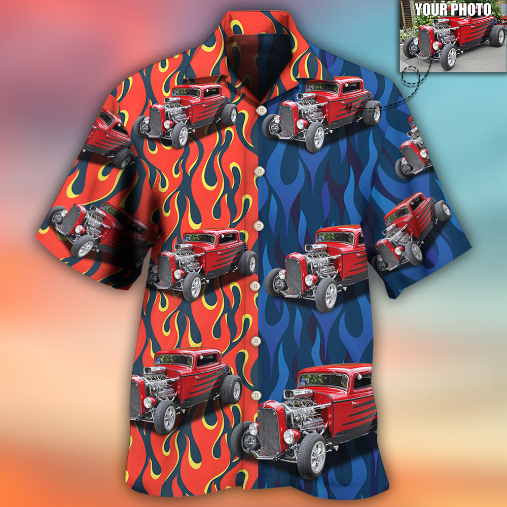 Hot Rod Various Style Custom Photo - Hawaiian Shirt - Reefox