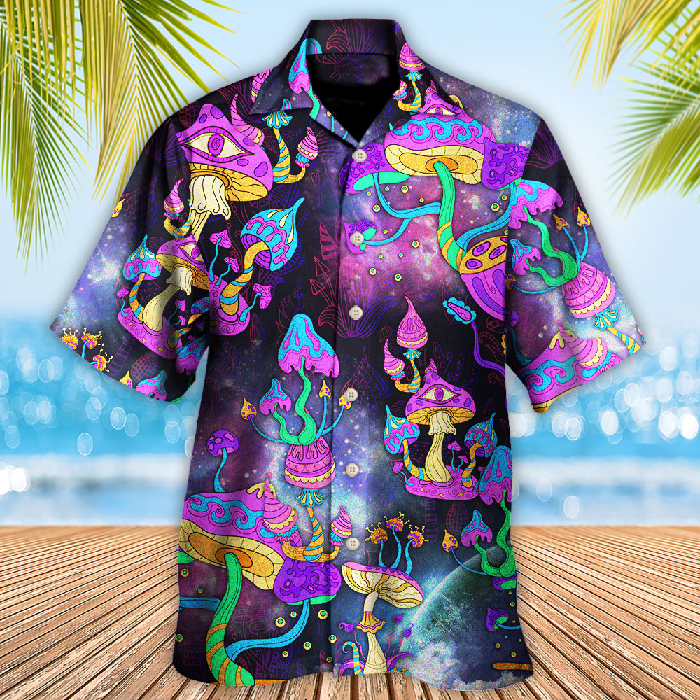Hippie Mushroom Hippie Life Lover - Hawaiian Shirt - Reefox