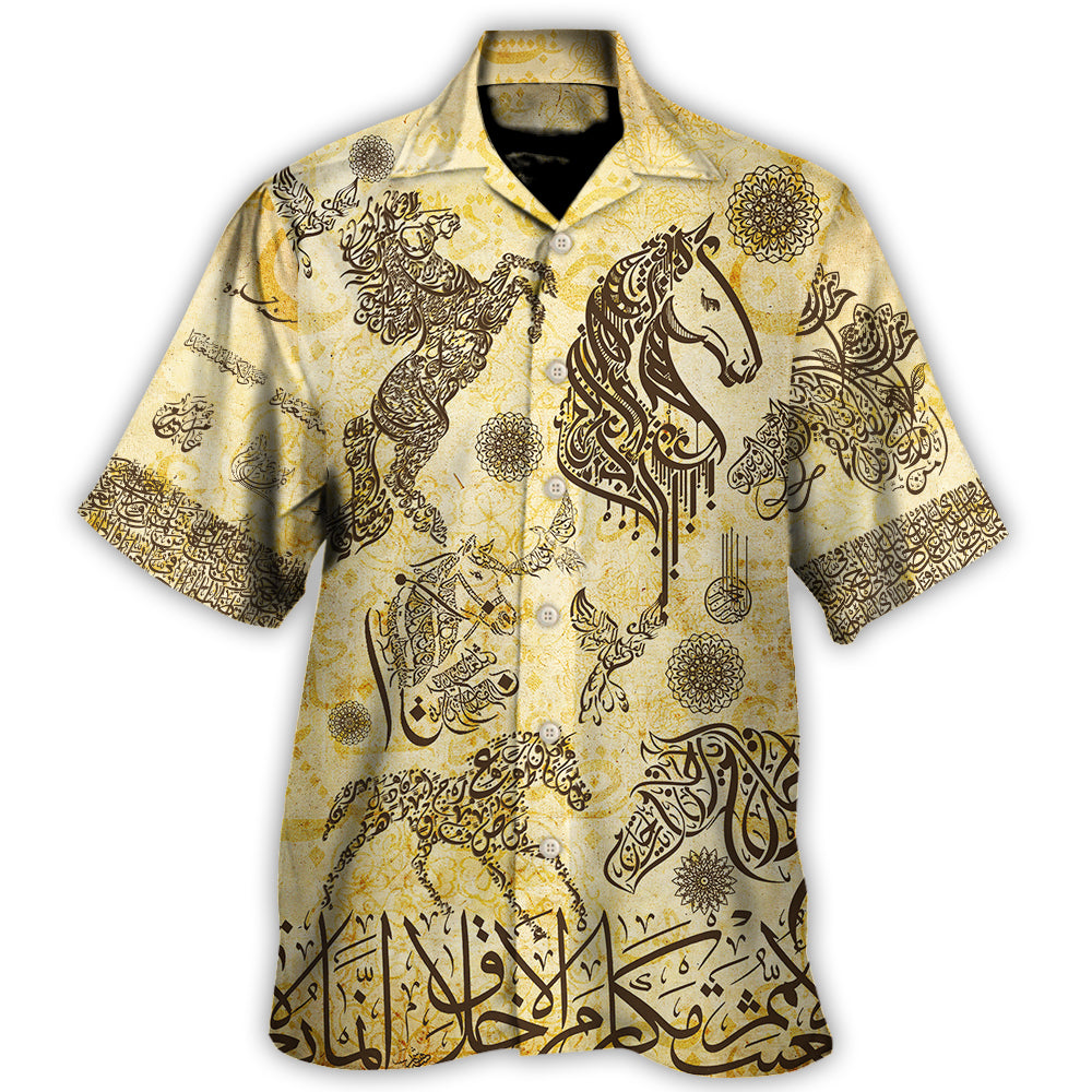 Horse Fantastic Arabian Horses By Arabic - Hawaiian Shirt - Reefox