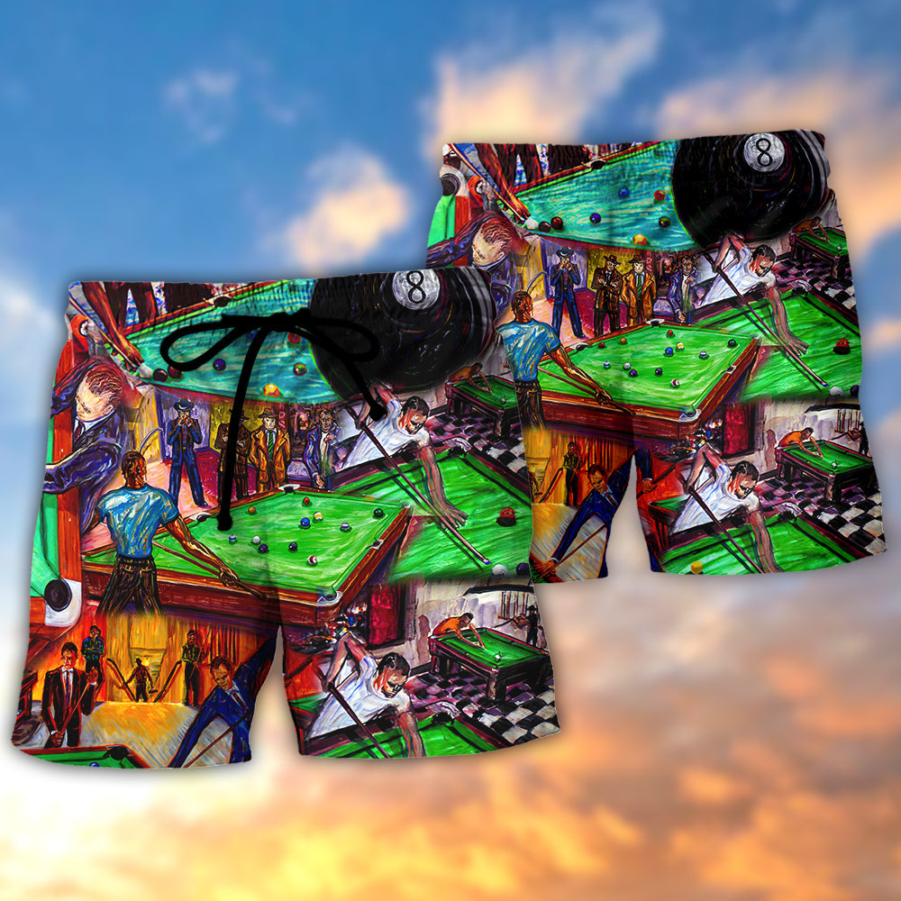 Billiard Rack Em Up I'm So Cool - Beach Short Reefox - Owls Matrix LTD