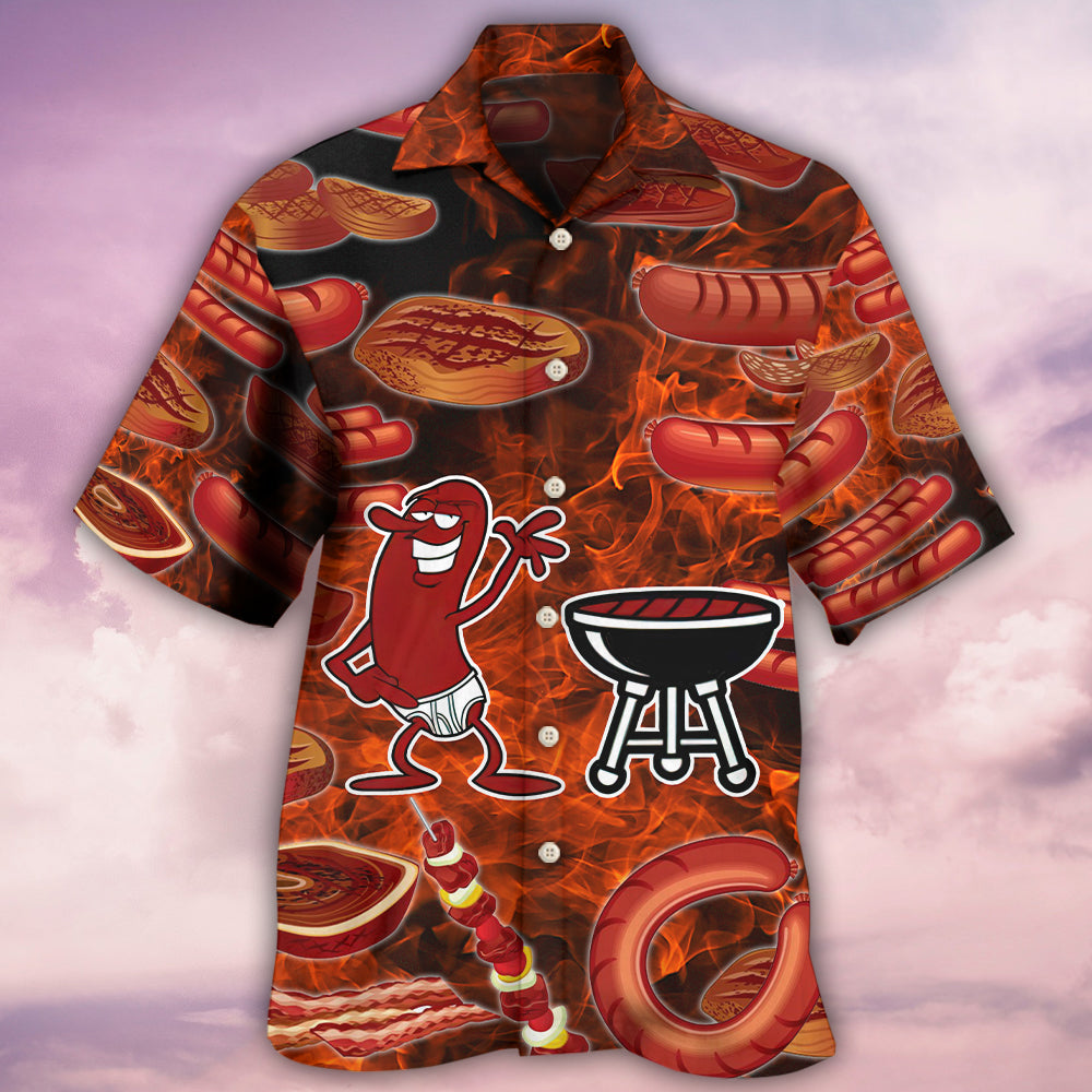 Food Sausage It's Not A Party - Hawaiian Shirt - Reefox