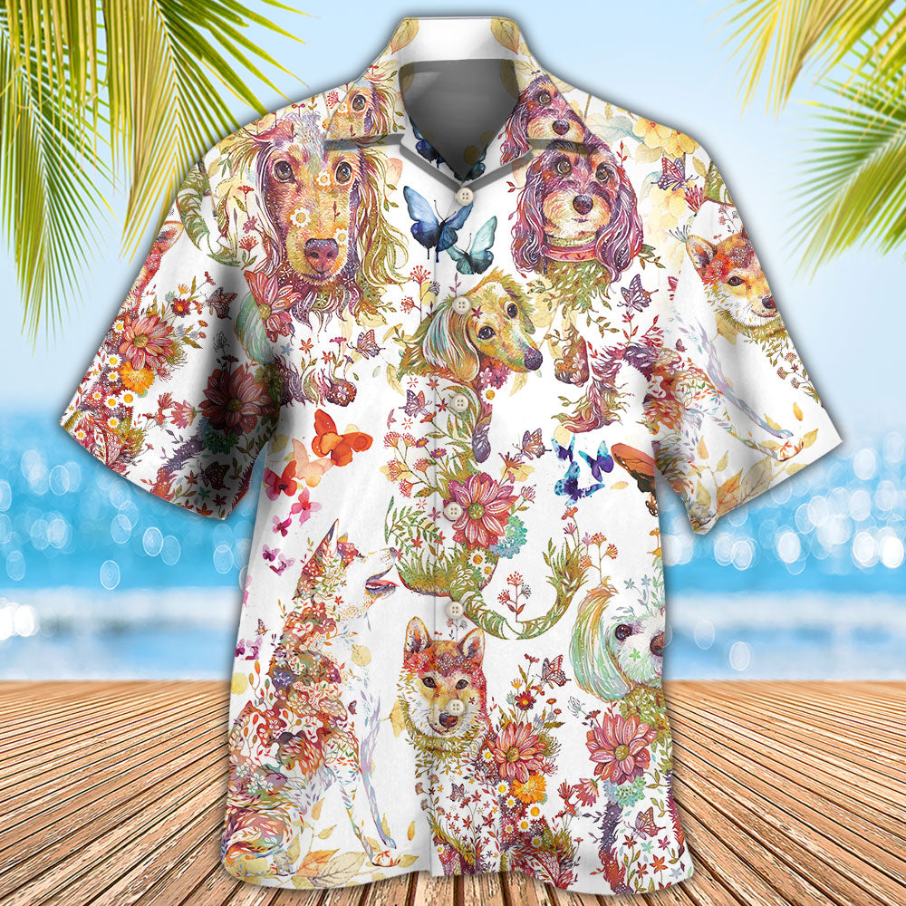 Dog I Like Dogs And Butterflies - Hawaiian Shirt - Reefox