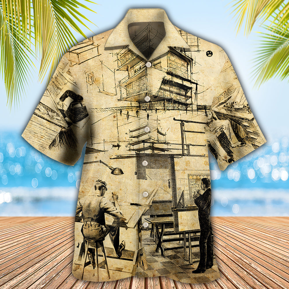 Architect - A Day In The Life Of An Architect - Hawaiian Shirt - Reefox