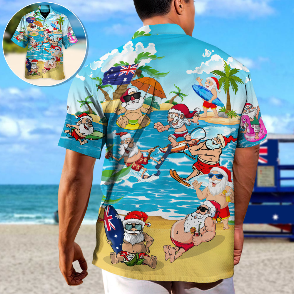 Christmas In July Santa Keeping The Christmas Spirit Alive Year Round - Hawaiian Shirt