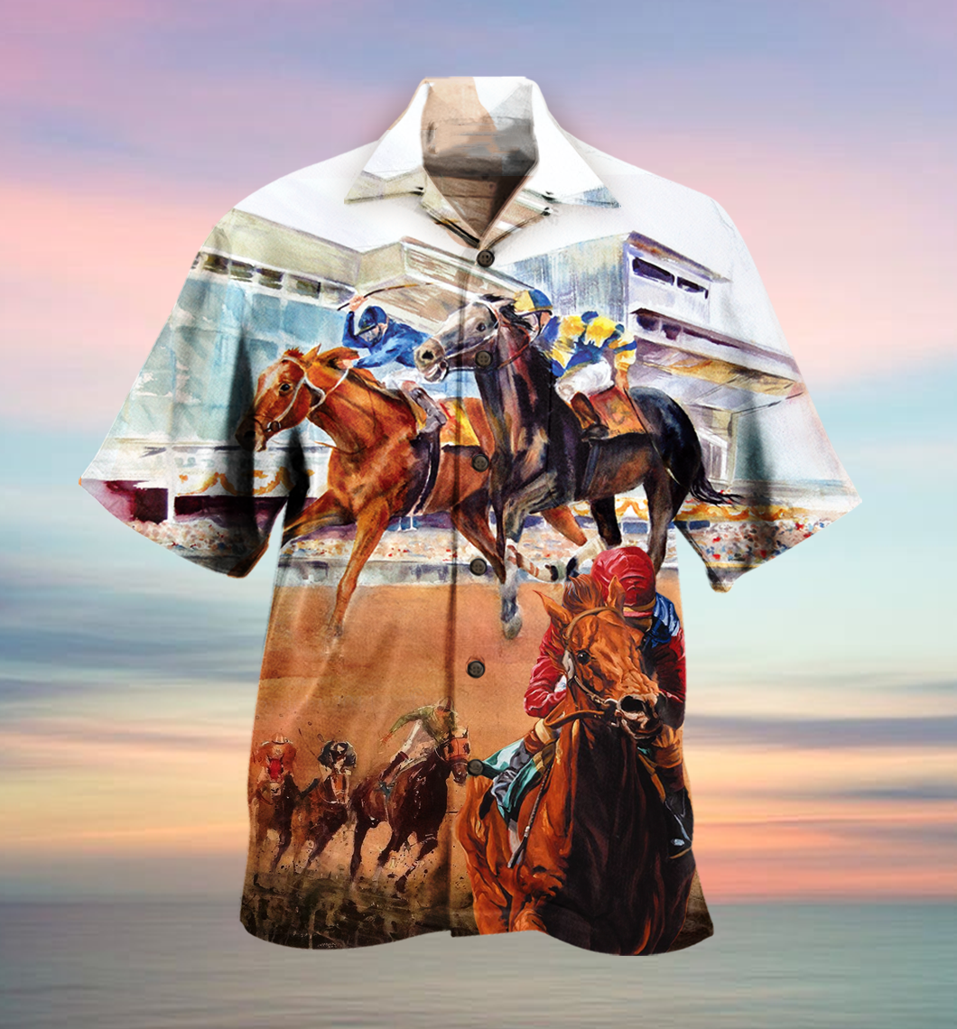 Horse Racing Amazing - Hawaiian Shirt - Reefox