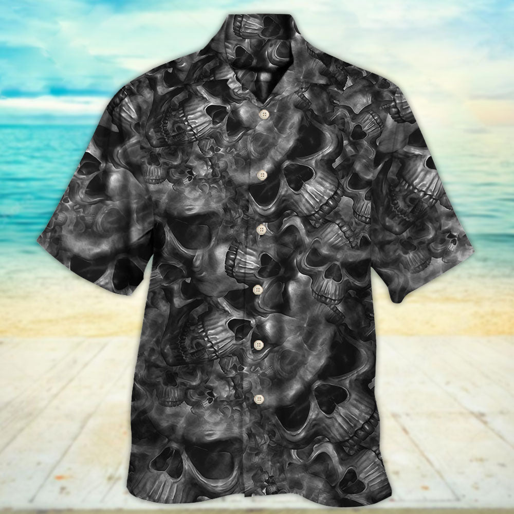 Skull Life's True Face Is The Skull - Hawaiian Shirt - Reefox