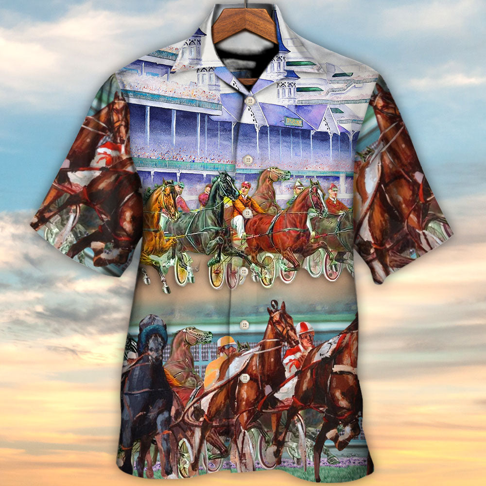 Harness Racing Horse Racing Horse Lover - Hawaiian Shirt - Reefox