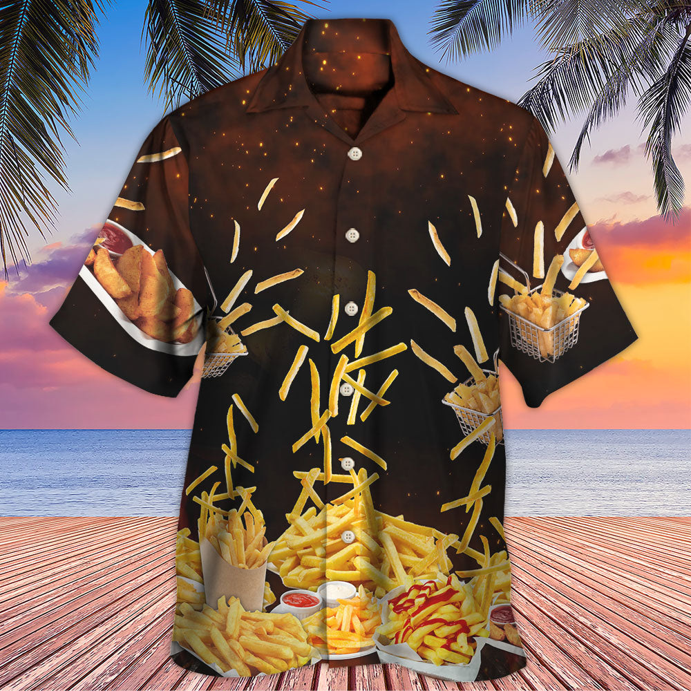 Food French Fries Fast Food Delicious - Hawaiian Shirt - Reefox