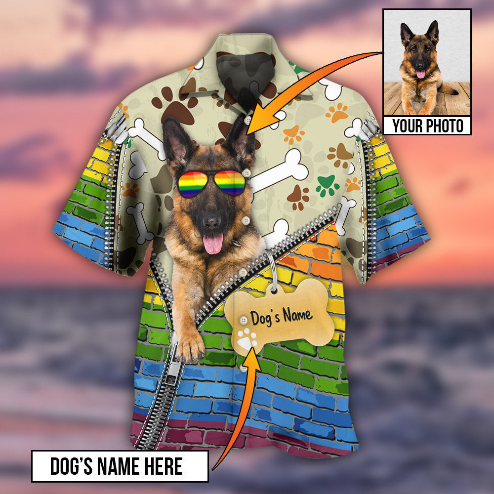 German Shepherd Dog Various Style Custom Photo Personalized - Hawaiian Shirt - Reefox
