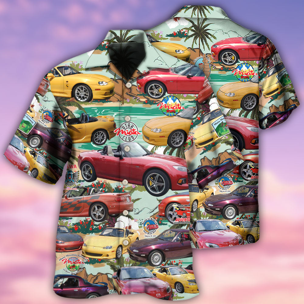 Car Summer Tropical Island - Hawaiian Shirt - Reefox