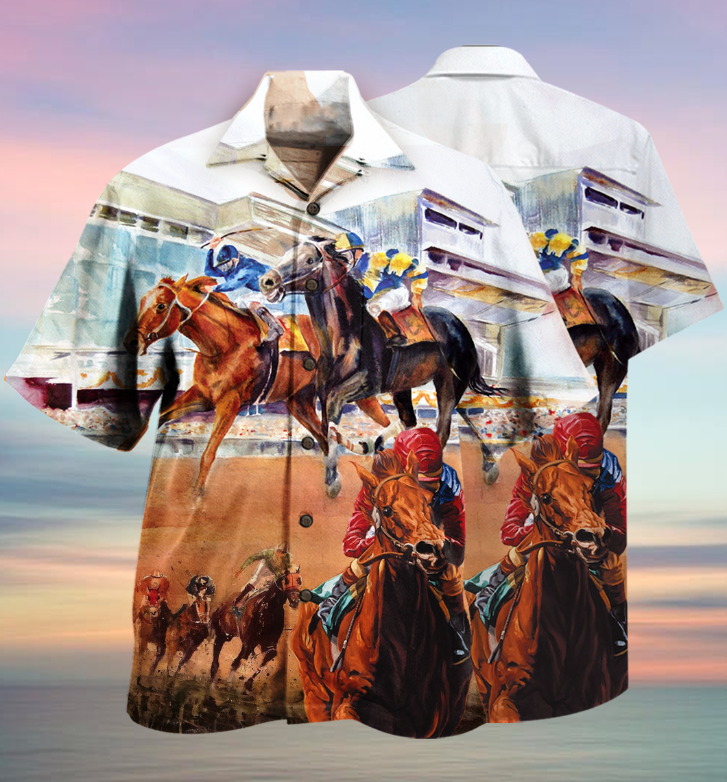 Horse Racing Amazing - Hawaiian Shirt - Reefox