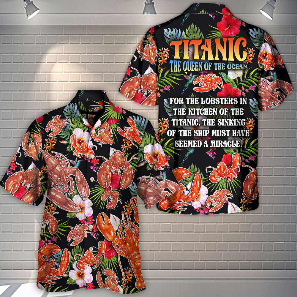 Lobster Queen Of The Ocean Tropical Vibe Amazing Style - Hawaiian Shirt