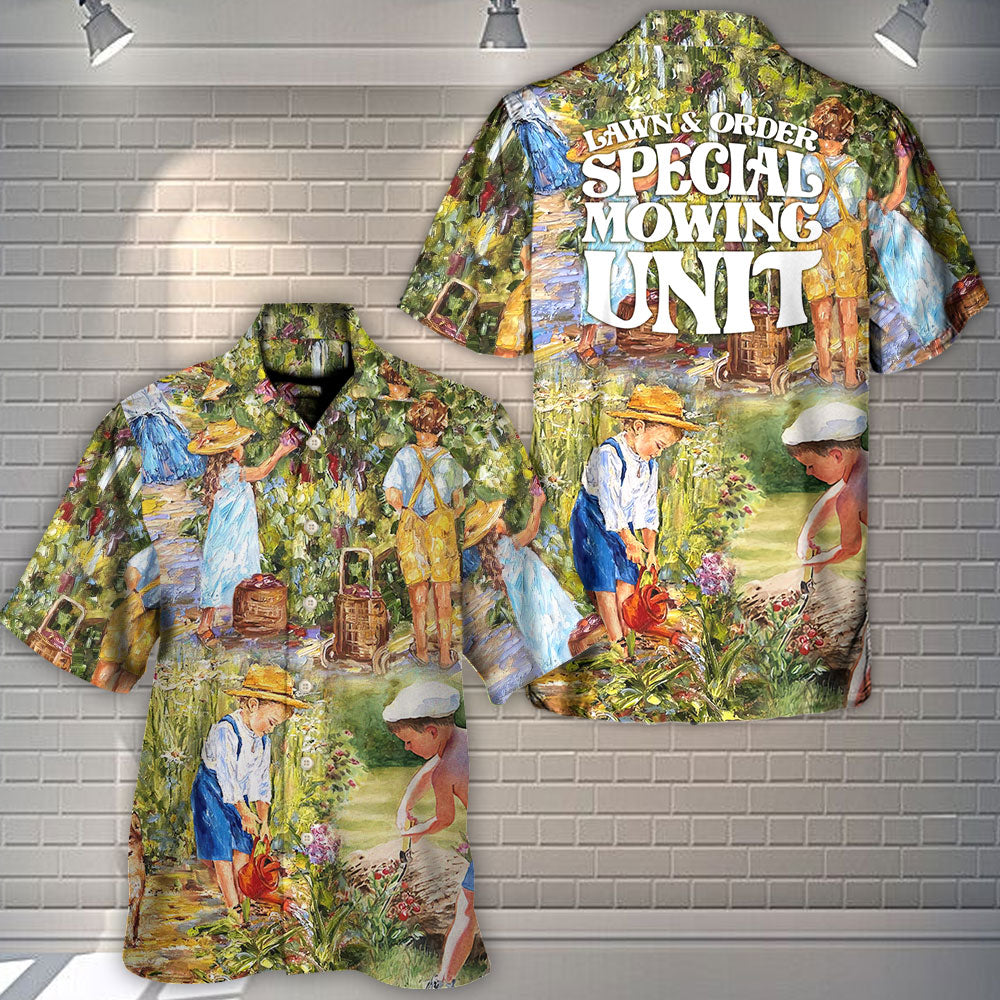 Gardening Lawn & Order Special Mowing Unit - Hawaiian Shirt